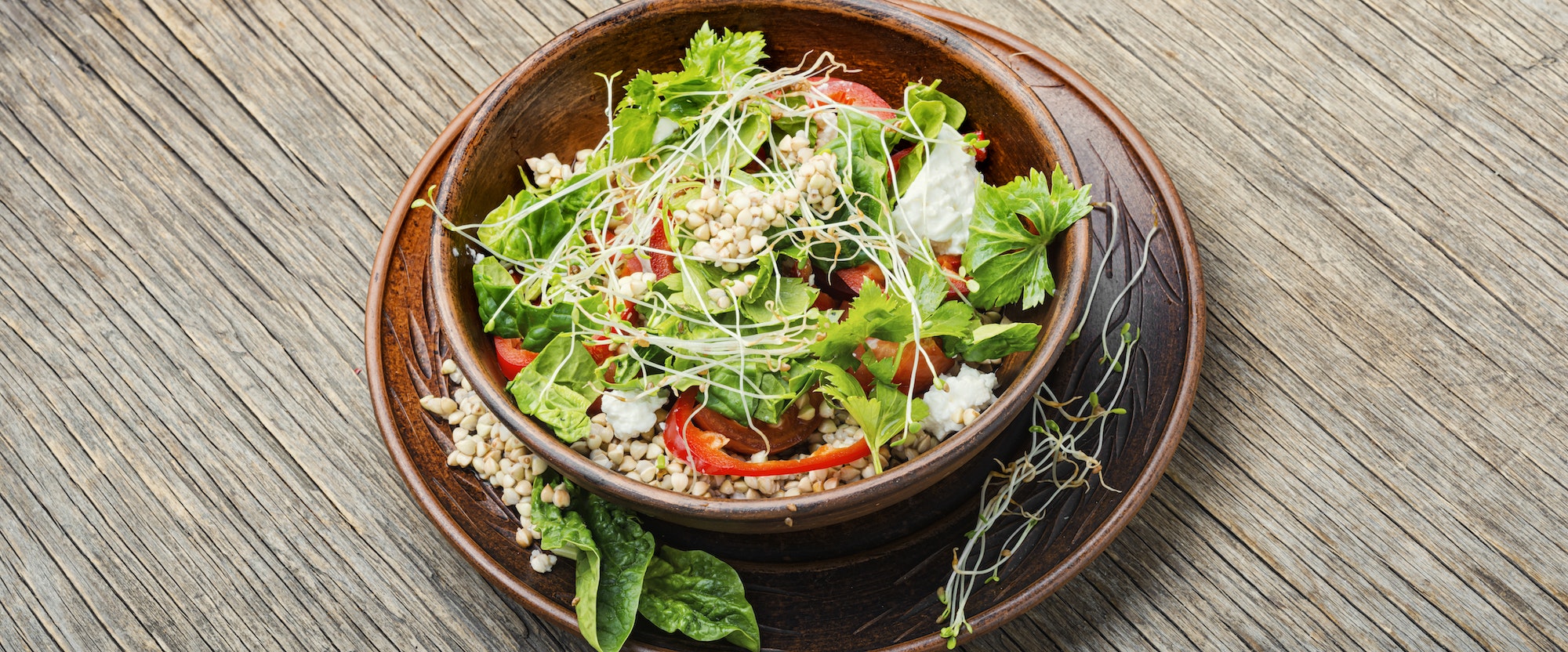 Healthy vegetable salad